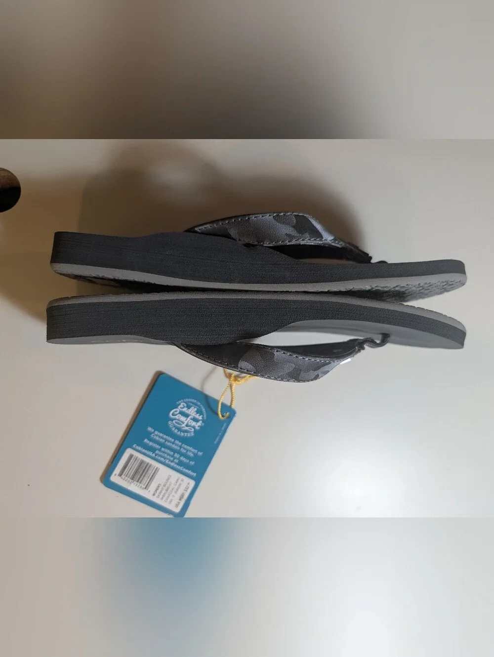 Cobian Black Women's Size 7 Logo Flip Flops NWT